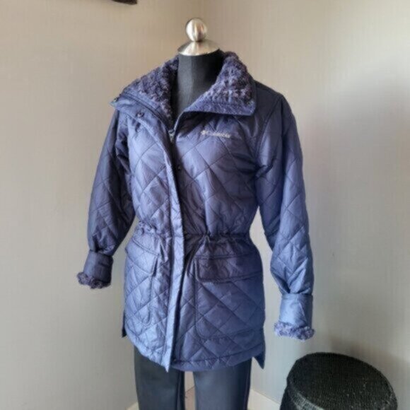 Columbia Quilted Sherpa fleece Winter Jacket NWT Sz Small - Picture 4 of 12
